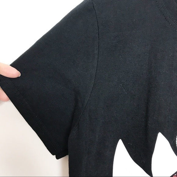 Gildan black graphic t-shirt with rhino in top hat - Picture 5 of 8